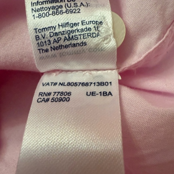 NWT Tommy Hilfiger Light Pink Casual Button Down Shirt - Picture 9 of 11